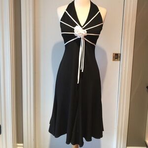 CACHET Matte Jersey Halter Dress